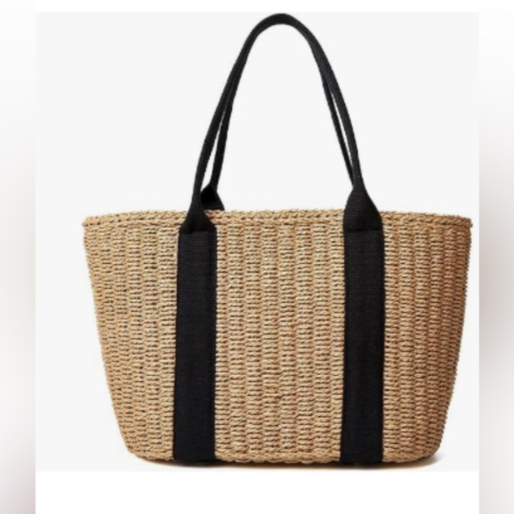 Women Small Straw Bags Summer Beach Tote Bag Handmade Woven Hobo Purse Handbag